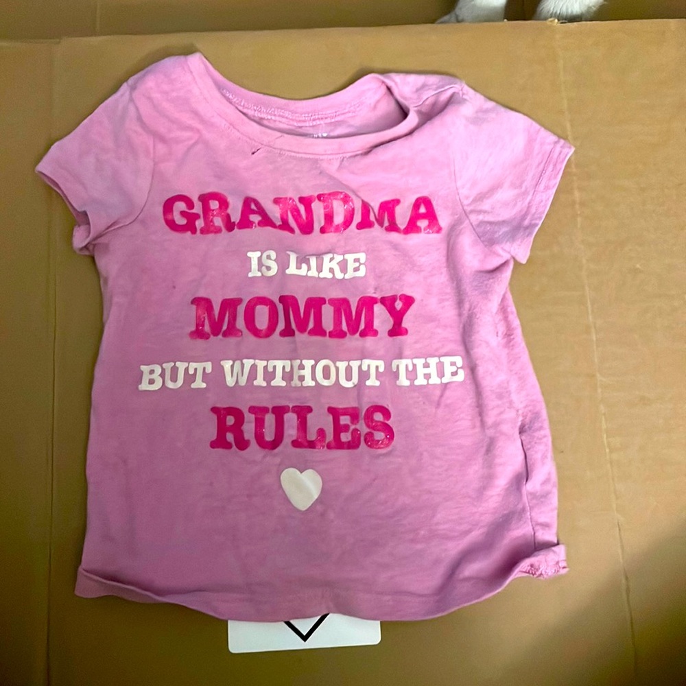 12-18 month, pink grandma shirt